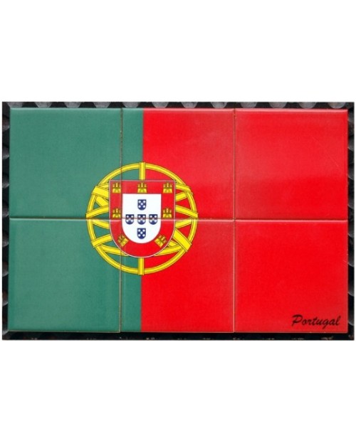 Azulejos com imagem﻿ da bandeira de Portugal﻿