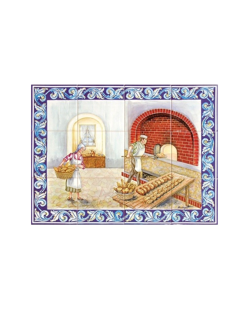  Azulejos com imagem﻿ do forno do pão
