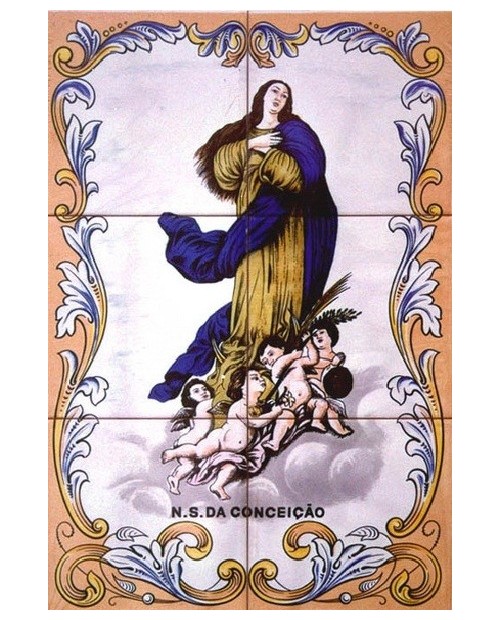 Tiles with image of Ms. Conception