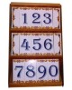 Azulejos com números