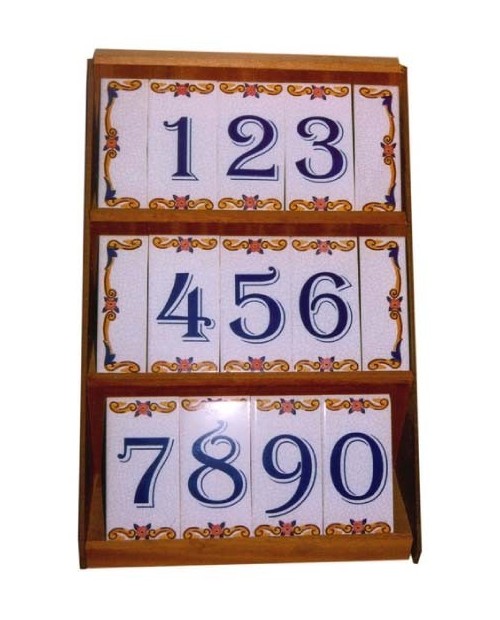 Tiles with numbers