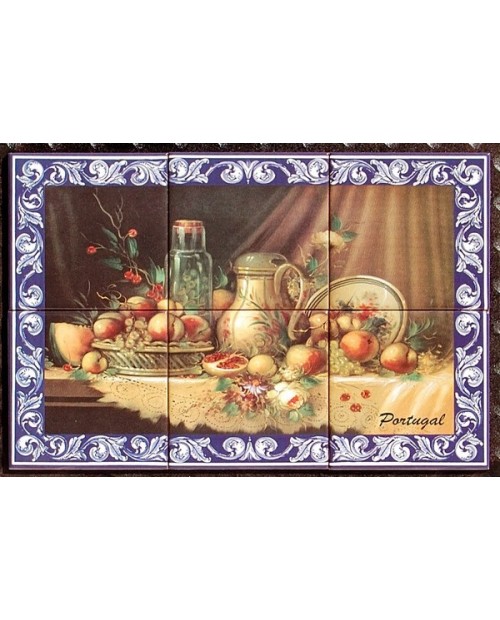 Tiles with the image of fruits﻿