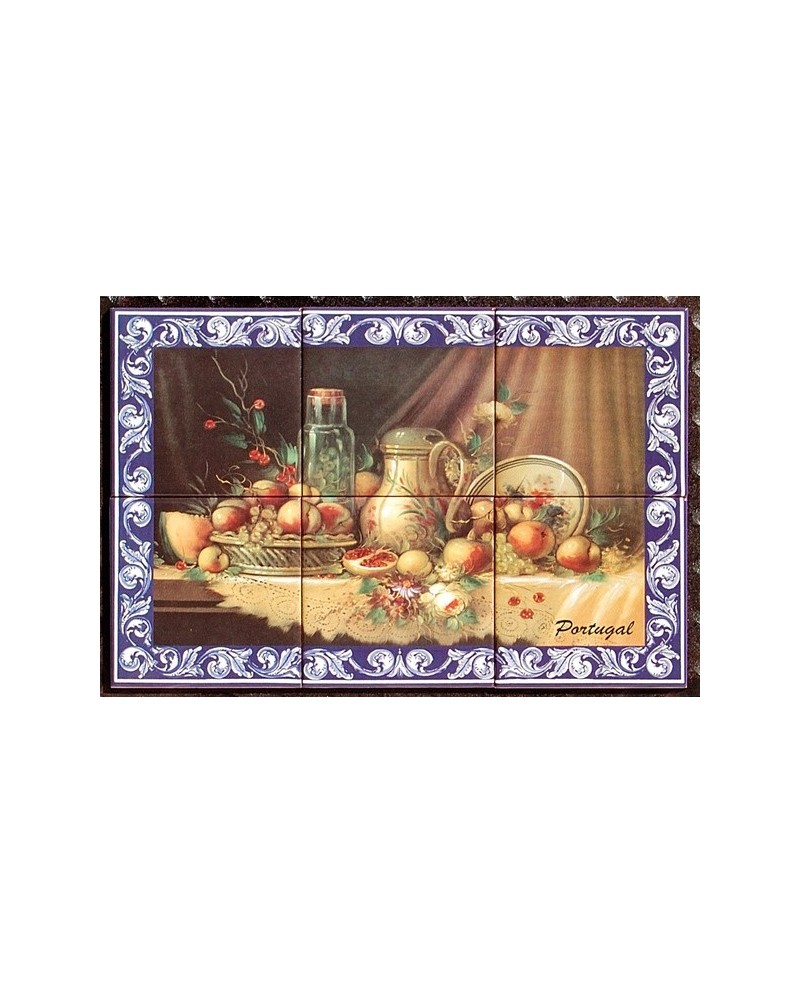 Tiles with the image of fruits﻿
