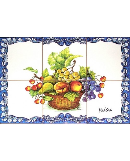 Azulejos con la imagen de frutas﻿