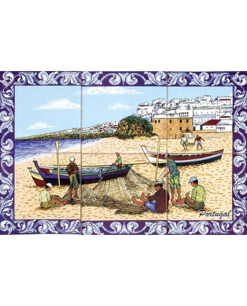 Azulejos com﻿ imagem dos pescadores