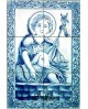 Azulejos con una imagen del Sagrado Corazón de Jesús