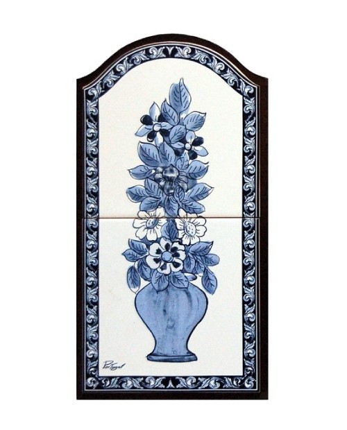 Azulejos con la imagen de Jarrón con flores