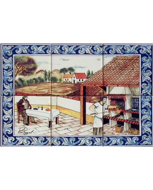  Azulejos com Imagem﻿ do Churrasco