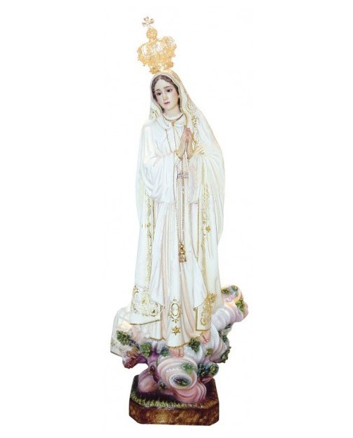 Statue en bois de Notre-Dame de Fatima