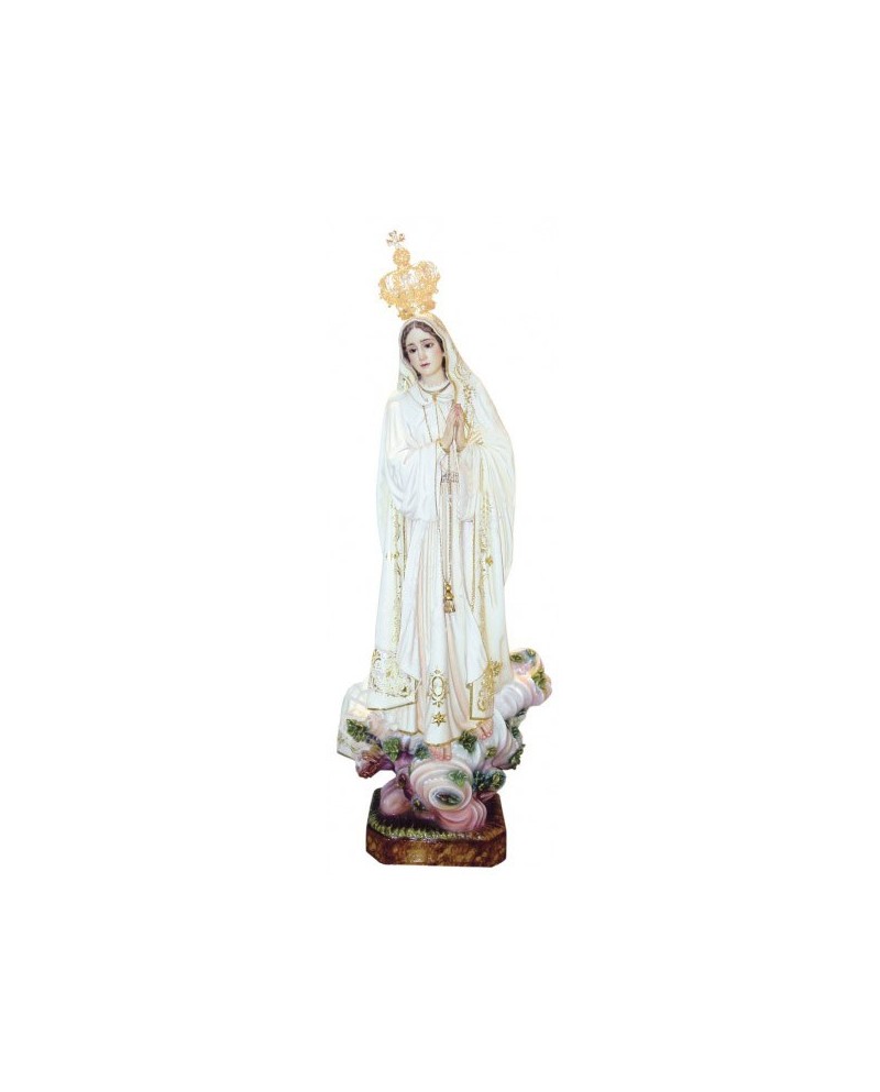 Statue en bois de Notre-Dame de Fatima