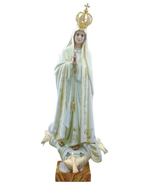 Estatua de madera de Nuestra Señora de Fátima﻿