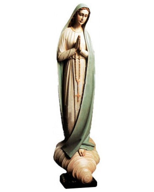 Wooden statue of Our Lady of Fatima