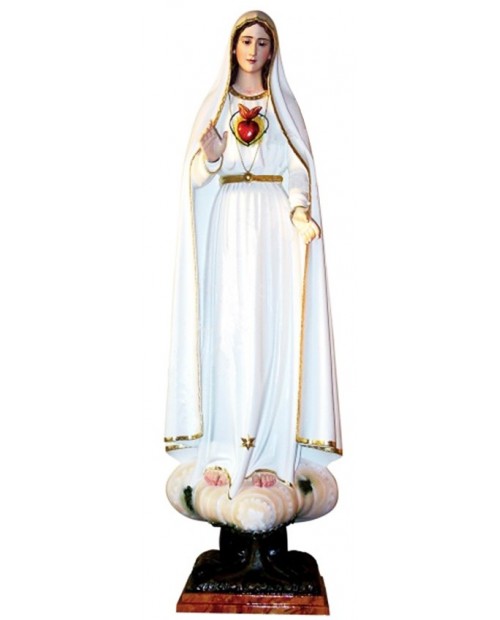 Statue en bois du Cœur Immaculé de Marie