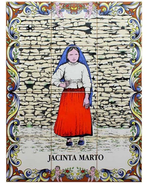 Azulejos con la imagen de Jacinta Marto