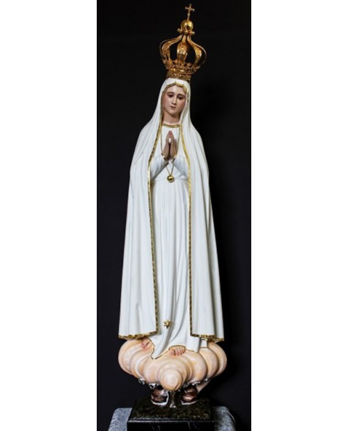 Wooden statue of Our Lady of Fatima Pilgrim