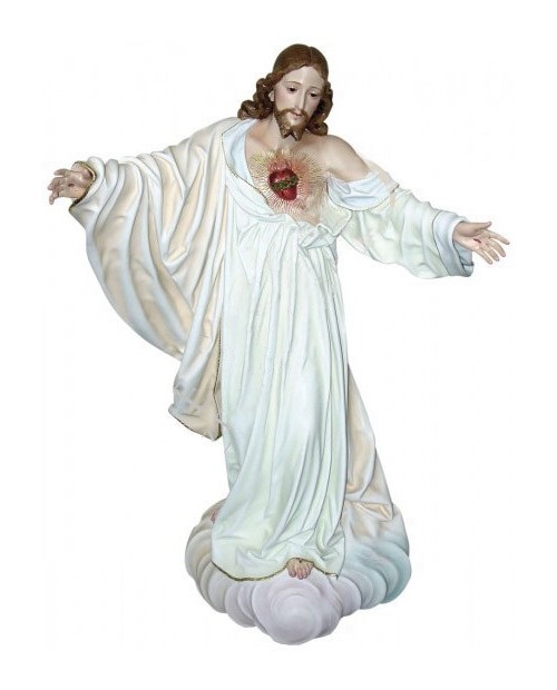 ﻿﻿Estátua de madeira do﻿﻿ Sagrado Coração de Jesus﻿