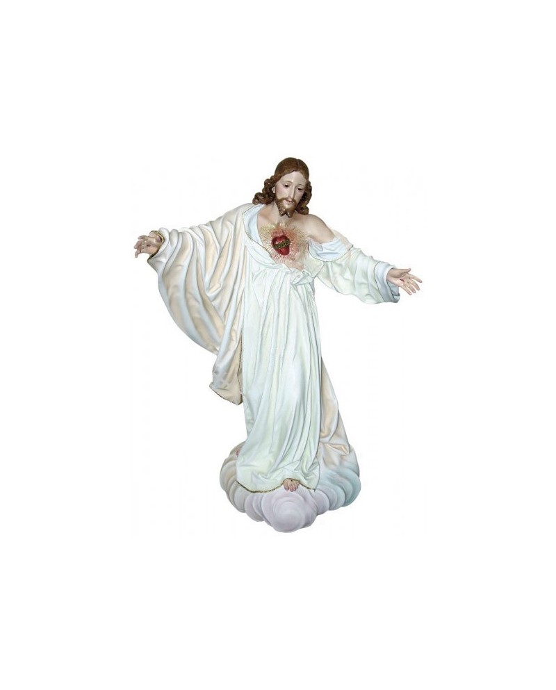 Estatua de madera do Sagrado Corazón de Jesús﻿