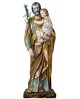 Wooden statue of St. Joseph with baby Jesus
