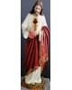 Estatua de madera del Sagrado Corazón de María