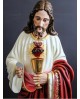 Wooden statue of the Sacred Heart of Jesus