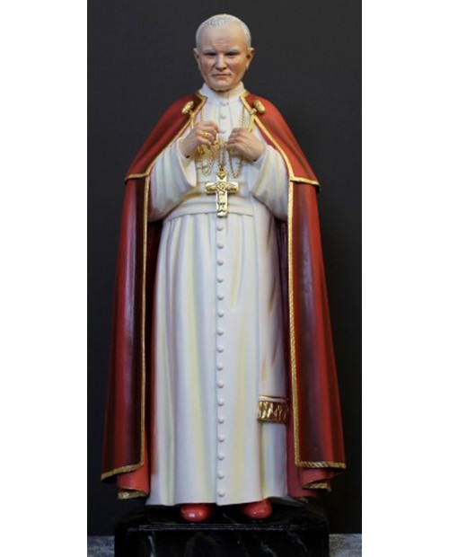 Wooden statue John Paul II