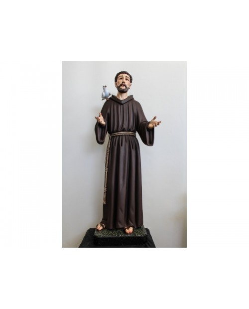 Wooden statue of Saint Francis