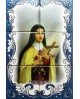 Tiles with the image of St. Therese