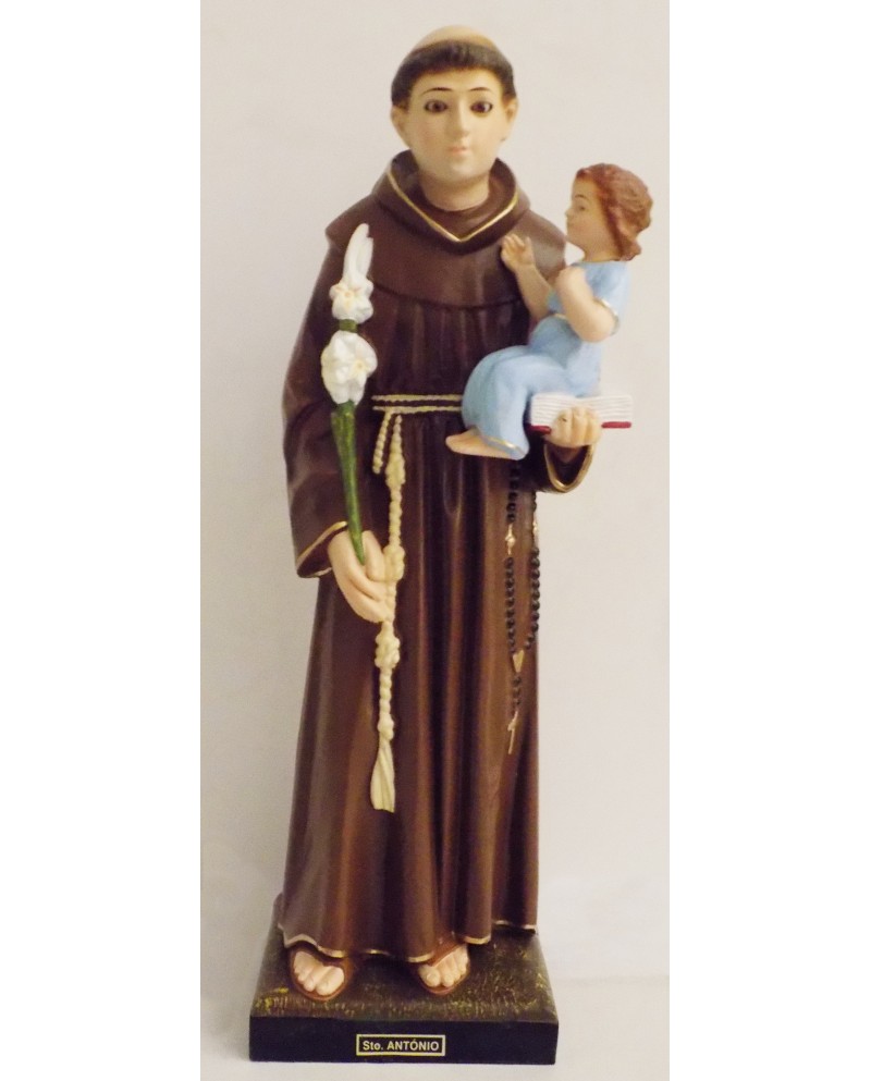 Painted statue of St. Anthony