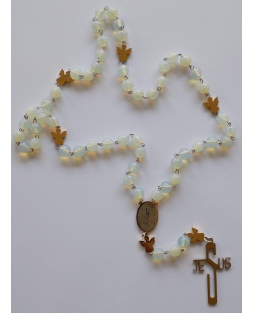 Rosary in Moonstone
