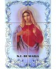 Azulejos com imagem﻿ do Sagrado Coração de Maria
