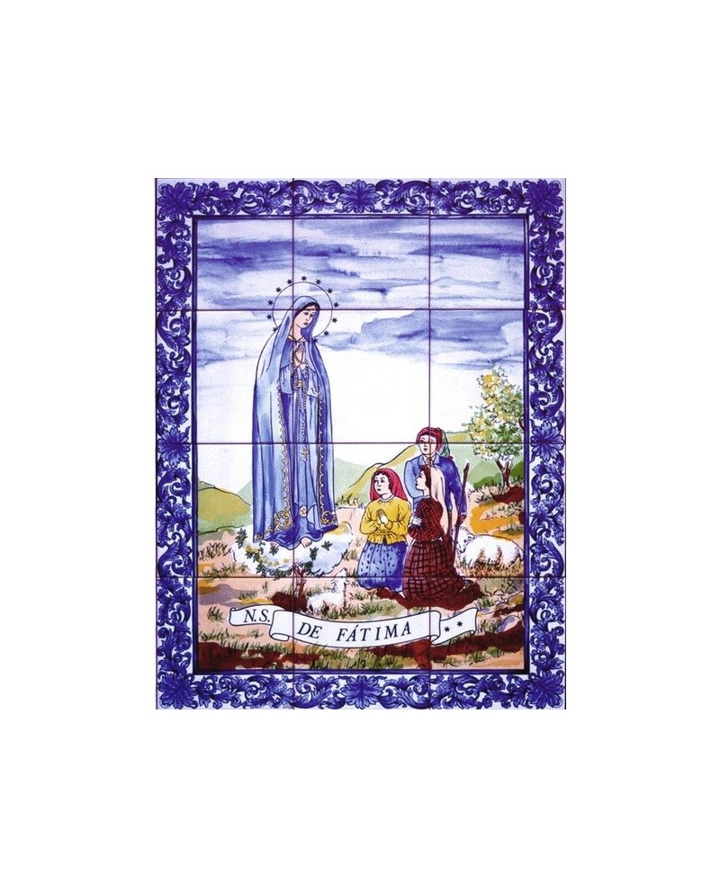 Carreaux avec l'image de Notre-Dame de Fatima