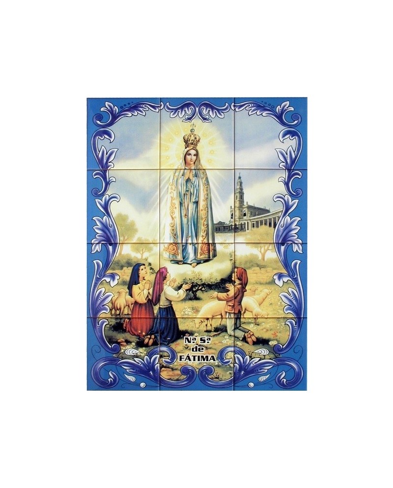 Carreaux avec l'image de Notre-Dame de Fatima